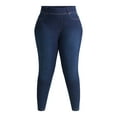 thumbnail image 6 of Terra & Sky Women's Plus Size High Rise Jeggings, 2-Pack, 28" Inseam, Sizes 0X-5X, 6 of 7