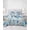 Blue, Teal, variant on Quilts King Size, Sea Turtle Coastal Soft Comforter Bedding Set for Bed, Blue Ocean Coral Summer Beach Seaweed Lightweight Quilted Bedspread with Pillow Cover(2 Pieces) for All Season, 96x106 Inch