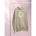 thumbnail image 3 of Daisy Hand Drawn Doodle Hoodie Women -Image by Shutterstock, Female 4X-Large, 3 of 4