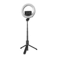 thumbnail image 1 of Anillo de luz LED Soporte para teléfono Fotografía de escritorio Selfie Soporte para teléfono con lámpara de anillo plegable portátil con trípode kenally EL5049-00B, 1 of 2