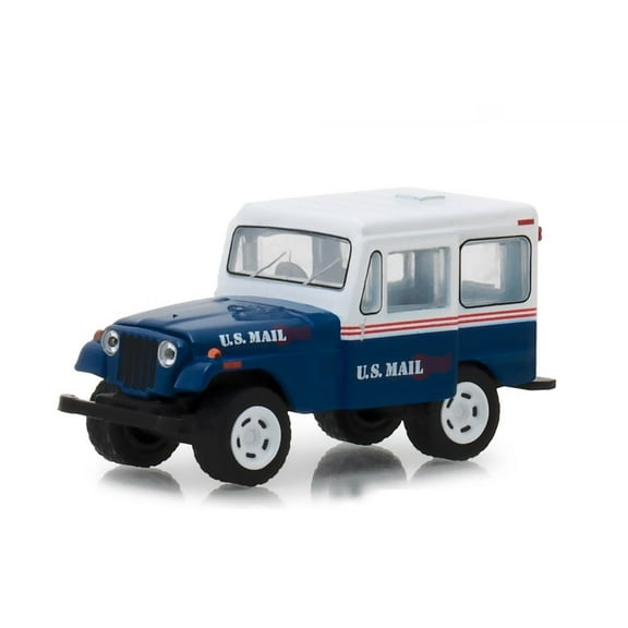 US Mail 1971 Jeep DJ-5, Blue - Greenlight 37150C/48 - 1/64 Scale Diecast Model Car