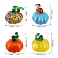 thumbnail image 4 of 4 figuras de calabaza para decoración de otoño, adornos de cristal, miniestatuas de calabaza, decoraciones de calabaza., 4 of 6