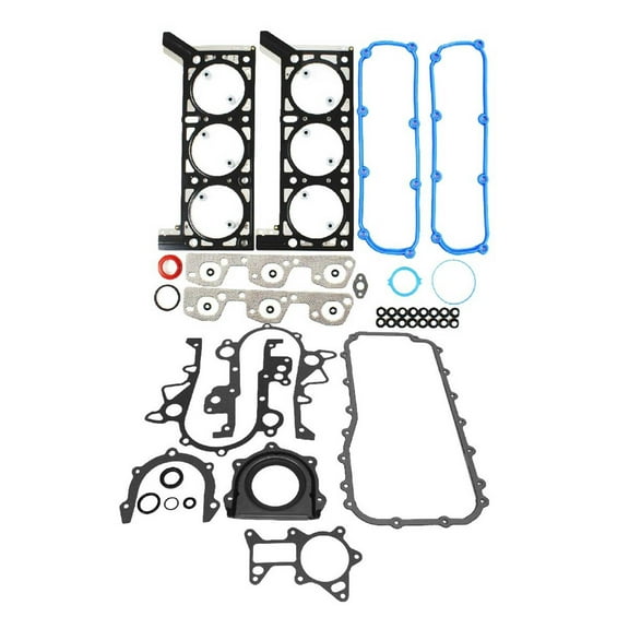 DNJ FGK1168 Full Gasket Set Fits Cars & Trucks 2007-2008 Jeep Wrangler 3.8L OHV Naturally Aspirated