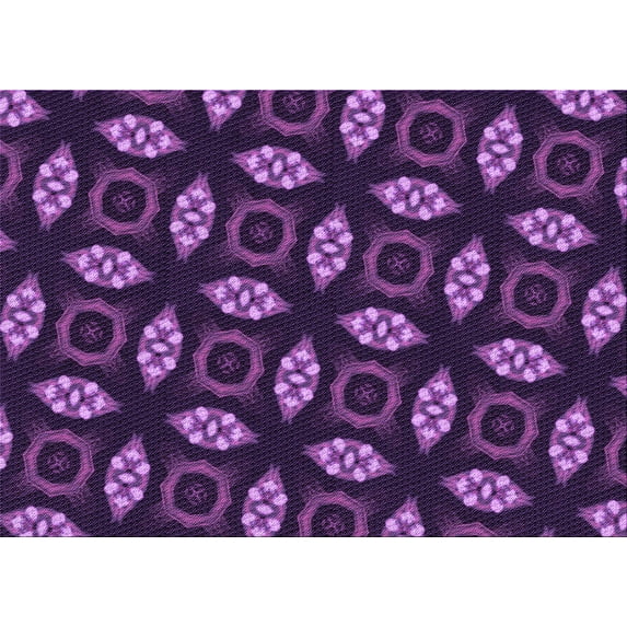 Ahgly Company Machine Washable Indoor Rectangle Transitional Dark Orchid Purple Area Rugs, 2' x 5'
