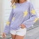 thumbnail image 4 of Puntoco Suéter Otoño Moda Mujer Rounk Cuello Manga Larga Casual Impresión Blusa Sudadera Navidad Liquidación Puntoco Puntoco-1546, 4 of 9