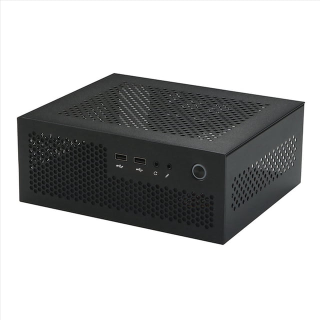 5X A09 HTPC Computer Case Mini ITX Gaming PC Chasis Desktop Chasis USB2.0 Computer Case Home Computer Case Black