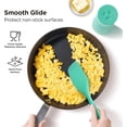 thumbnail image 5 of Kitchen Mama WaltzGrip Platinum Silicone Scraping Spatula: Non Stick for Frying Pan (Teal), 5 of 8