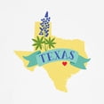 thumbnail image 3 of CafePress - Texas State Outline Bluebonnet Flower T Shirt - 100% Cotton Ringed T-Shirt, 3 of 4