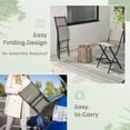 thumbnail image 2 of Topbuy Tabourets de Bar Pliants d'Extérieur - Ensemble de 4, Café, 2 of 6