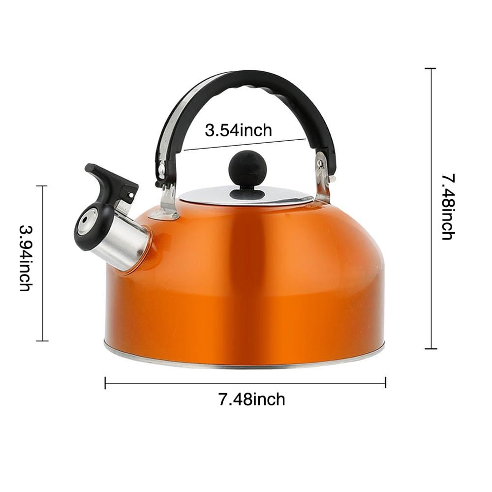 Induction Kettle Whistling Tea Kettle 3L Food Grade Stainless Steel  Whistling Tea Kettle with Cold Ergonomic Bakelite Handle Teapot for Stove  Top