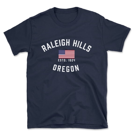 Raleigh Hills Oregon Patriot Men's Cotton T-Shirt