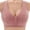 Pink, variant on Comfortable Daisy Bra For Seniors 2025 New Comfortable Front Closure Button Bra Cotton Bras For Older Women