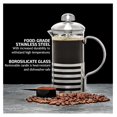 20 Ounce French Press Coffee & Tea Maker, 4 Filter Stainless Steel