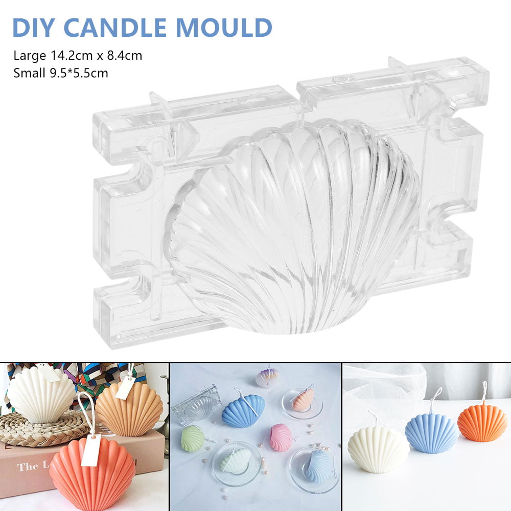Scented Candle Mold Seashell Scallop Shell Candle Mold Handmade Soap Mould DIY 