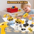 thumbnail image 2 of Juego de taladros LUDILO DIY Stem Toys para 4 camiones de construcción, 2 of 8