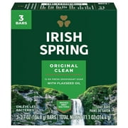 Irish Spring Deodorant Bar Soap, Original, Green Irish Spring, 11.1 Ounce