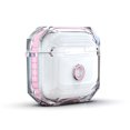 thumbnail image 3 of NIFFPD Apple AirPods Case, Soft TPU Shockproof Protective Crystal Clear Airpod 3 Case Cover with lanyard Anti-Yellowing Pink, 3 of 4