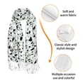 thumbnail image 3 of Shawl Wraps for Women - Gray Marble pattern Oversized Fall Winter Fashion Blanket Scarf for Women, 3 of 6