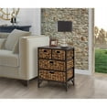 thumbnail image 2 of Gallerie Decor Rio Metal/Wood Side Table with Hairpin Legs in Walnut, 2 of 5
