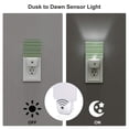 thumbnail image 3 of Fotbe Light Green Squares Luz Nocturna LED, Luz de Noche con Sensor de Luz Natural de Anochecer a Amanecer, Se Enchufa a la Pared, Blanco Cálido 0.5W-US, 3 of 7