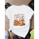 thumbnail image 1 of Halloween T-shirt - Women'S Pumpkin Spice Mama Graphic T-Shirt - White Tee with Pumpkin Latte, Autumn Leaves - Breathable Moisture-Wicking Cotton Top for Fall, Halloween, Thanksgiving, 1 of 6