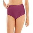 thumbnail image 1 of Bali Womens Full-Cut-Fit Stretch Cotton Brief - Best-Seller, 9, Deep Cerise, 1 of 4