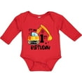 thumbnail image 3 of Inktastic Construction Truck It's My 1st Birthday Boys or Girls Long Sleeve Baby Bodysuit, 3 of 5