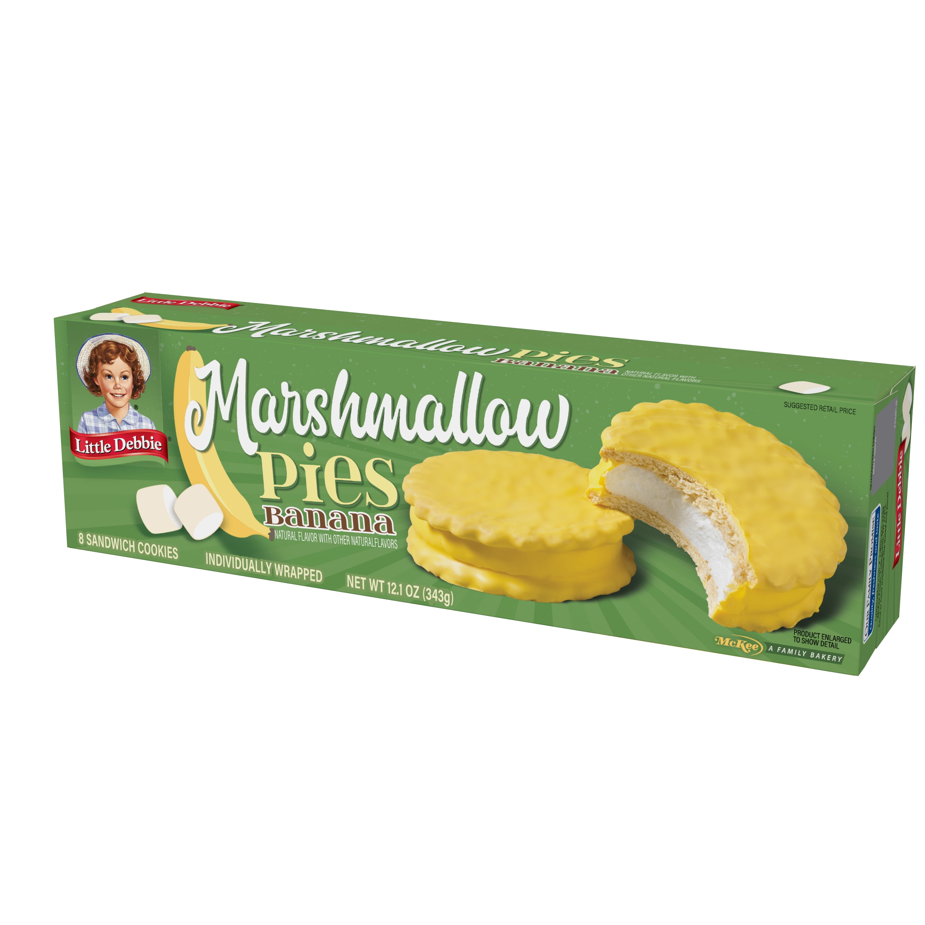 Little Debbie Banana Marshmallow Pies, 12 oz