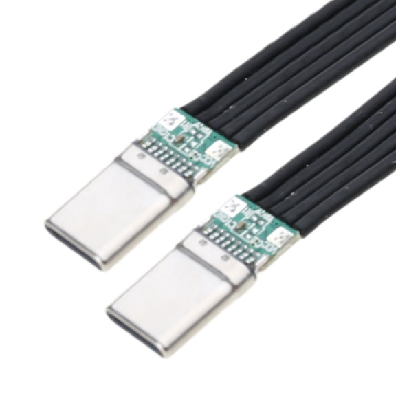 UsbC TypeC Soft Flat Cable Male To Male Charging Cable Fast Charging Wire 480Mbps