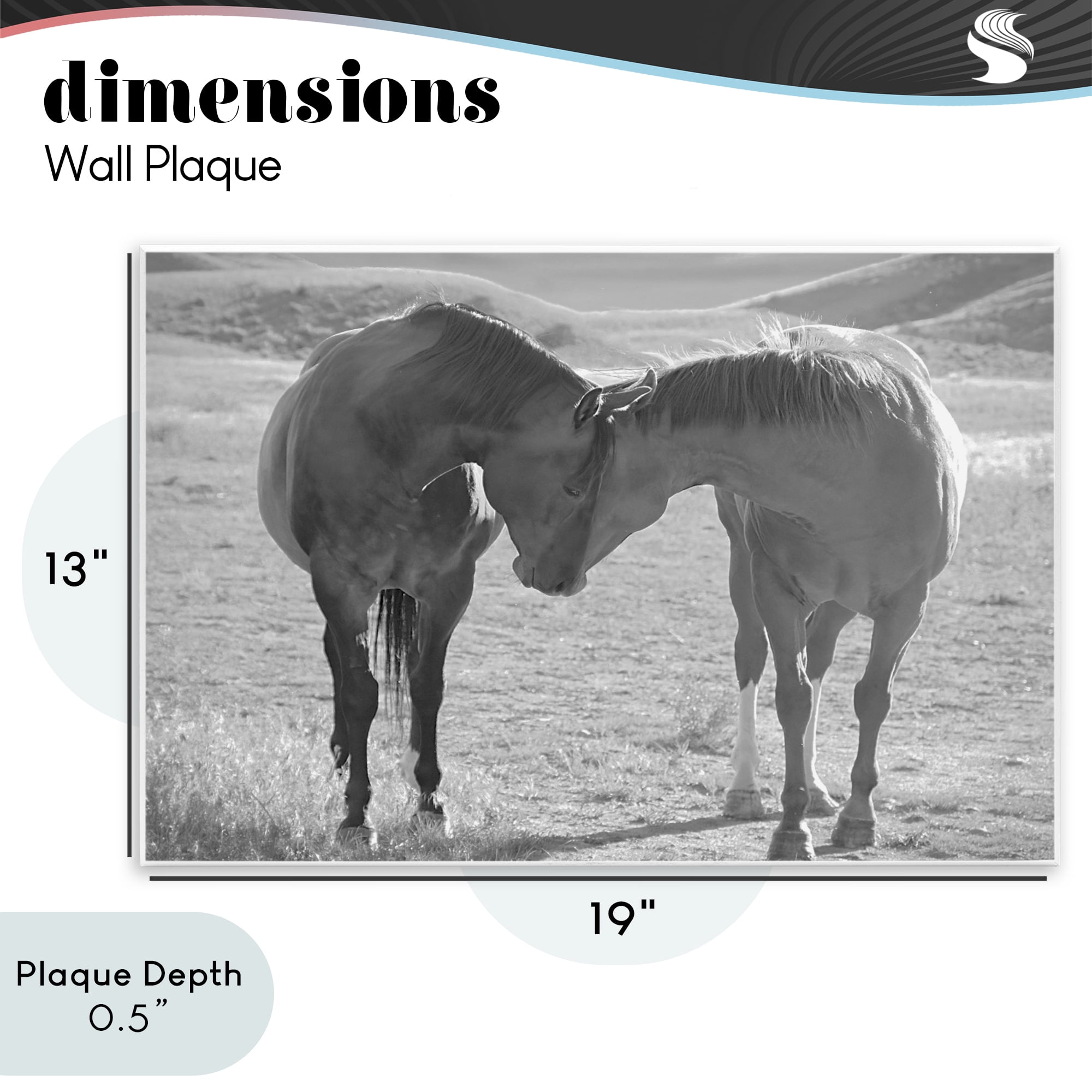 Stupell Industries Sweet Nothings Bond Between Horses Wall Plaque Art, design by Steve Toole