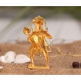 thumbnail image 4 of Gold Plated Lord Hanuman Car Dashboard God Idol - Hanuman Murti (Size 10cm x 4.5cm), 4 of 6
