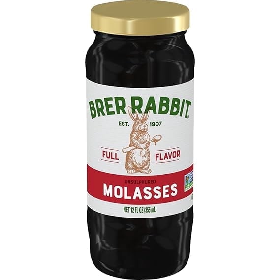 Brer Rabbit Unsulphured Molasses, Full Flavor, 12 Fl Oz (Pack of 2)