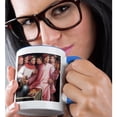 thumbnail image 2 of 3dRose, Dispute Between Dante and the Tuscan Love Poets by Giorgio Vasari, 15oz Two-Tone Blue Mug, 2 of 7