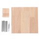 thumbnail image 1 of 1 juego de tablero de bloqueo cuadrado de crochet, tablero de bloqueo de crochet con agujas, tablero de bloqueo de madera, 1 of 6