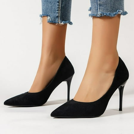 

Cathalem Casual Flat Shoes Women Fashion All Seasons Women Casual Shoes Pointed Toe Super High Sandals for Women Summer 2017 Black 7