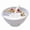 A002- White, variant on Cereal Bowl, White Compartment Separation, 1 Pack, Dual Compartment Dry Wet Separator for Breakfast Cereal with Milk Salad Snacks, Food Grade Reusable Serving Bowl for Home Kitchen Dining