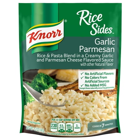 - Knorr Garlic Parmesan Rice Sides Dish, 5.2 oz