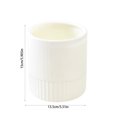 thumbnail image 4 of Small Trash Can with Lid, Mini Trash Can for Bathroom, Office and Bedroom, Small Bathroom Garbage Can with Swing Top, Compact Waste Basket for Desk, Dorm & Home, White - Xuniizn, 4 of 7