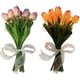 thumbnail image 2 of Juego de 10 luces nocturnas artificiales con tulipanes, flores brillantes con modos LED blanco cálido y RGB para dormitorio, decoración del hogar, tulipanes artificiales recargables por USB para sala, 2 of 7