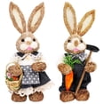 thumbnail image 5 of 8x Conejo De Pascua ración Foto Estatuas De Para Zulema Conejo de Pascua de paja, 5 of 5