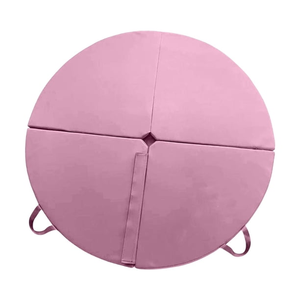 Pole Dance Crash Mat Cojín grueso plegable para entrenamiento, fitness, gimnasio en casa Rosa