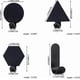 thumbnail image 2 of 4-Pack Stainless Steel Frosted Hooks in Black for Easy Installation, 2 of 3
