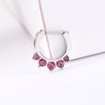 thumbnail image 2 of 1Pcs Bijou de Piercing Corporel en Acier Chirurgical en Forme de U avec Strass (Rose), 2 of 3
