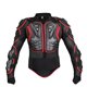 thumbnail image 3 of Chaqueta de motocicleta para carreras, armadura protectora para hombres, ciclismo, ATV, motocross, chaqueta de protección corporal, ropa, equipo de protección, negro/rojo, 3 of 5