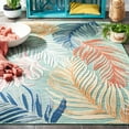 thumbnail image 3 of SAFAVIEH Cabana Oakley Botanical Indoor/Outdoor Area Rug, Green/Rust, 9' x 12', 3 of 16