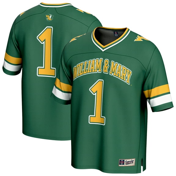 Unisex GameDay Greats #1 Green William & Mary Tribe Collegiate Football Fashion Jersey