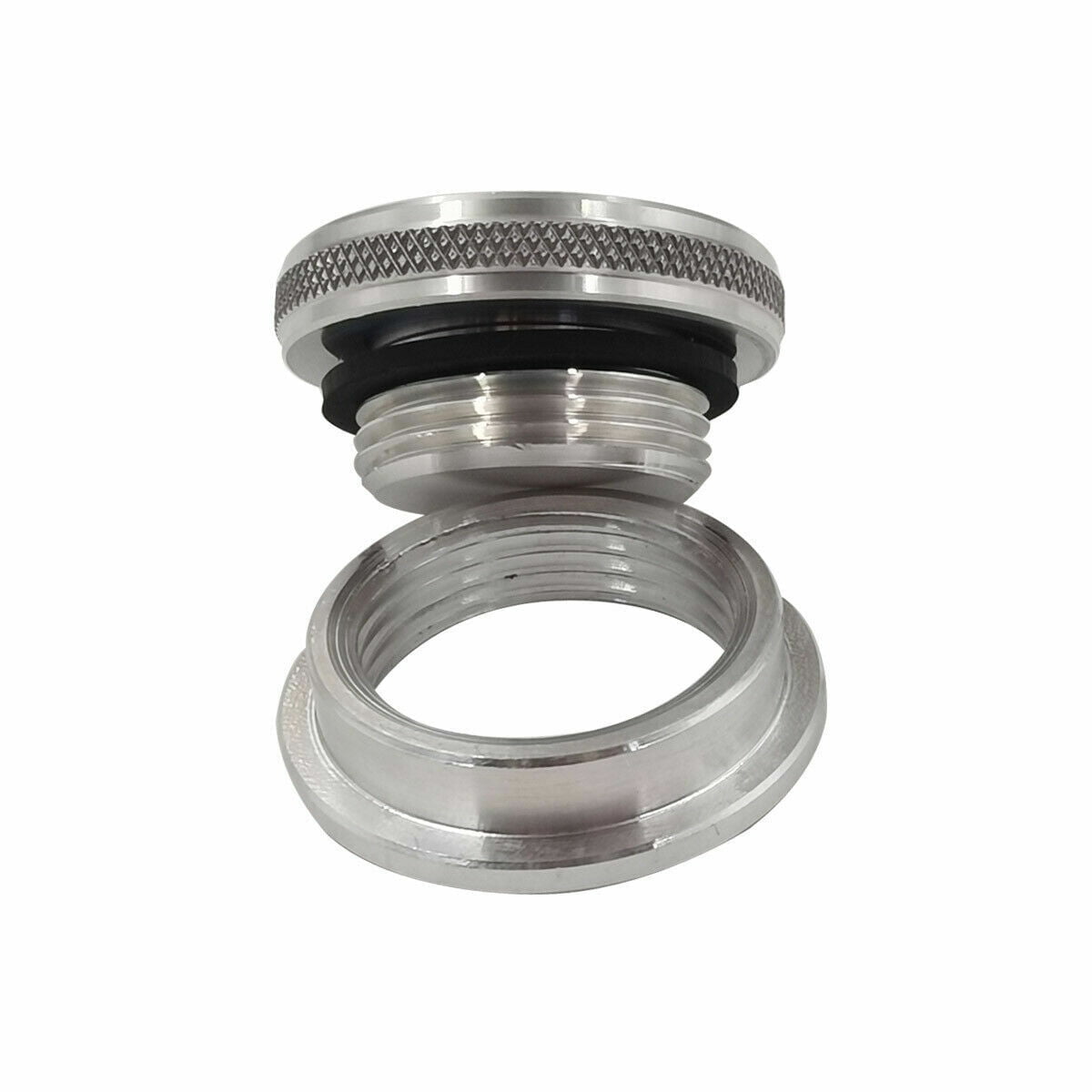 Aluminum Oil Filler Cap Weld On Bung Screw Cap Small CNC Gas Oil Tank Natural