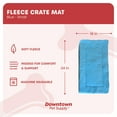 thumbnail image 2 of Downtown Pet Supply Small Soft Fleece Dog Bed with Washable Cover, Blue, 2 of 5