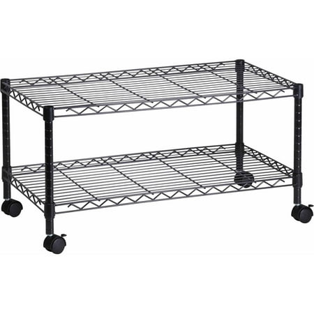 Honey Can Do Steel Media Rolling Cart with 2 Adjustable ...
