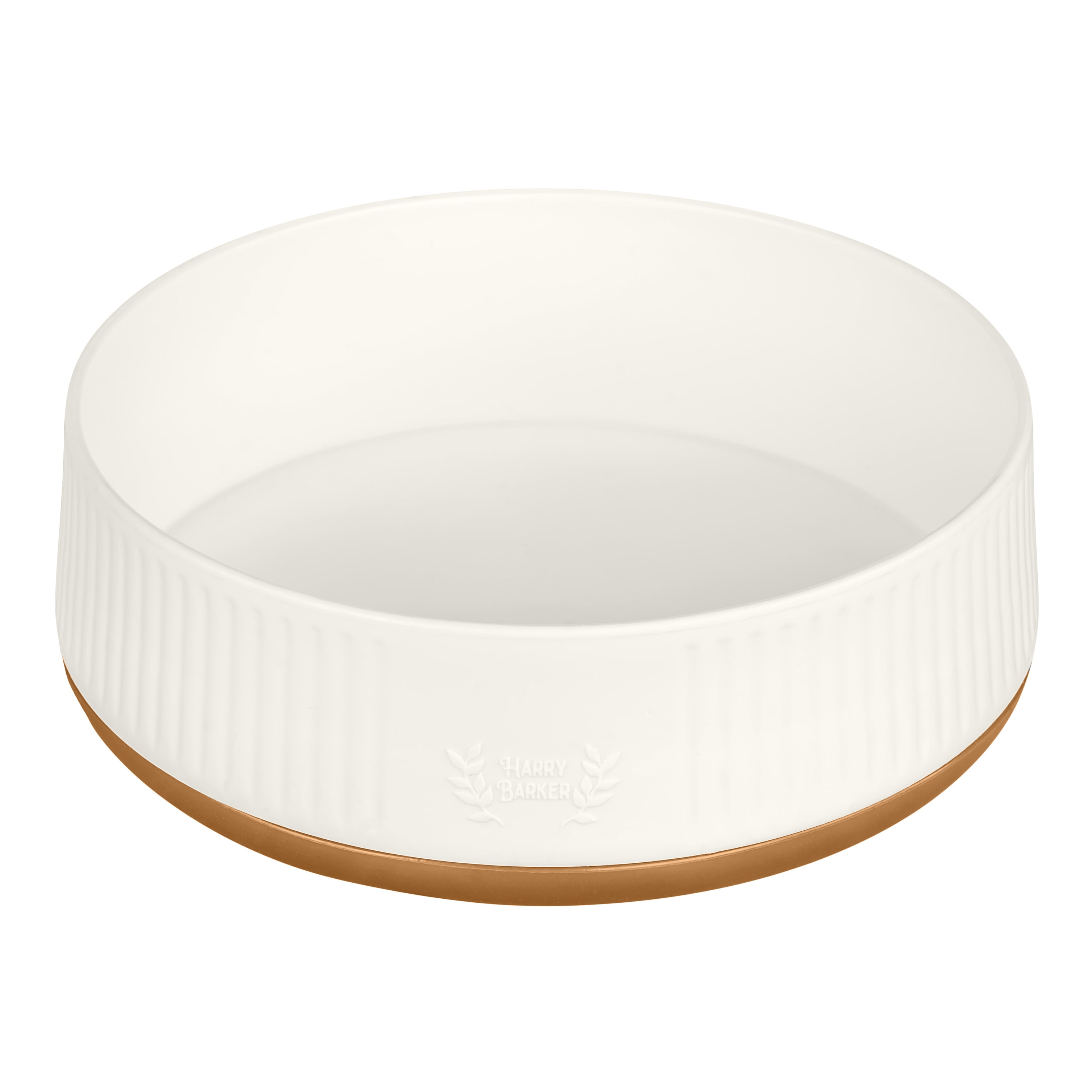 Harry Barker Plastic Modern Dog Bowls, Large, 2 Pack Set